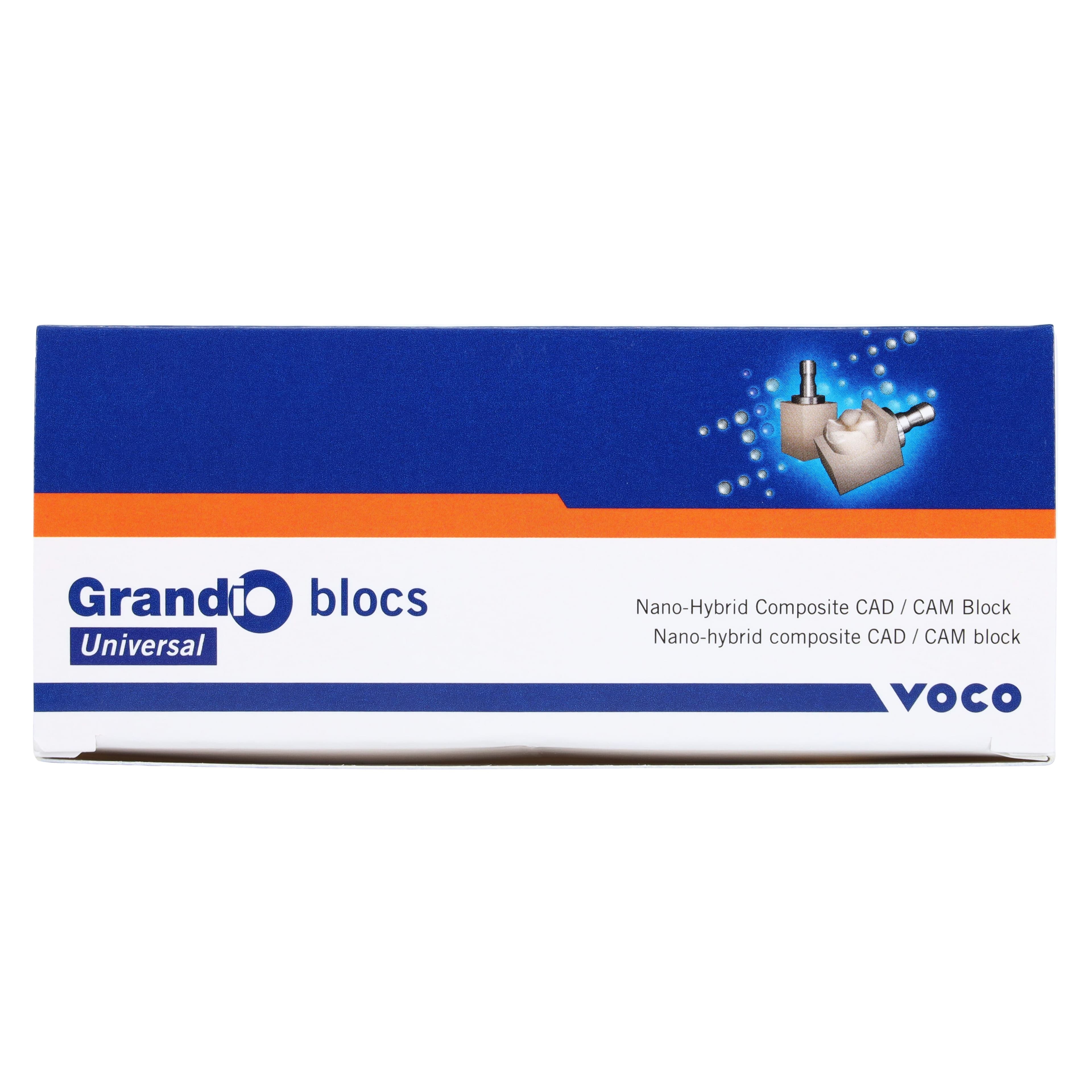Grandio Blocs Universal Nano-Ceramic Hybrid CAD/CAM Milling Blocks, High Translucency, Size 12, Shade A3.5, 5/Pkg thumbnail 3
