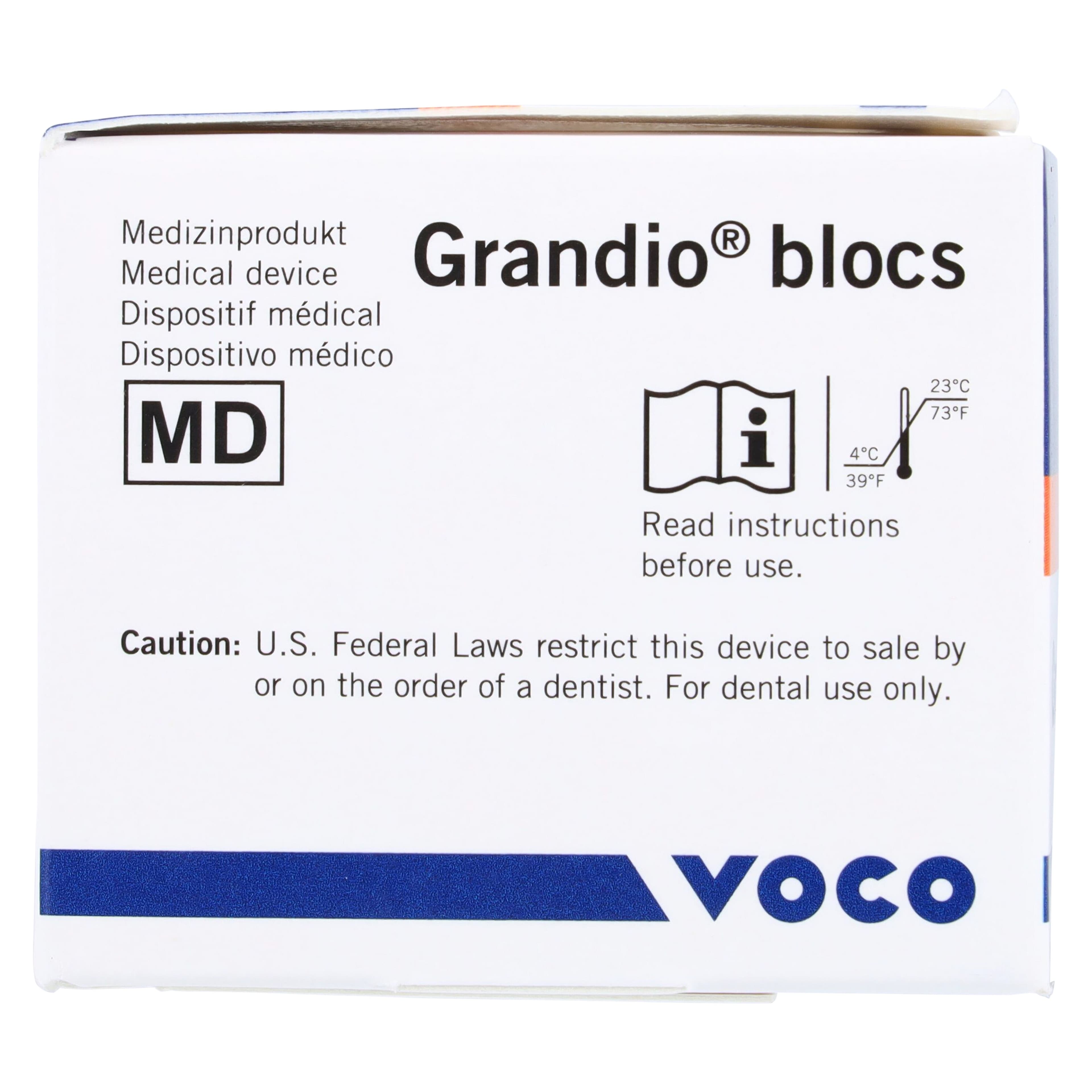 Grandio Blocs Universal Nano-Ceramic Hybrid CAD/CAM Milling Blocks, High Translucency, Size 12, Shade A3.5, 5/Pkg thumbnail 5