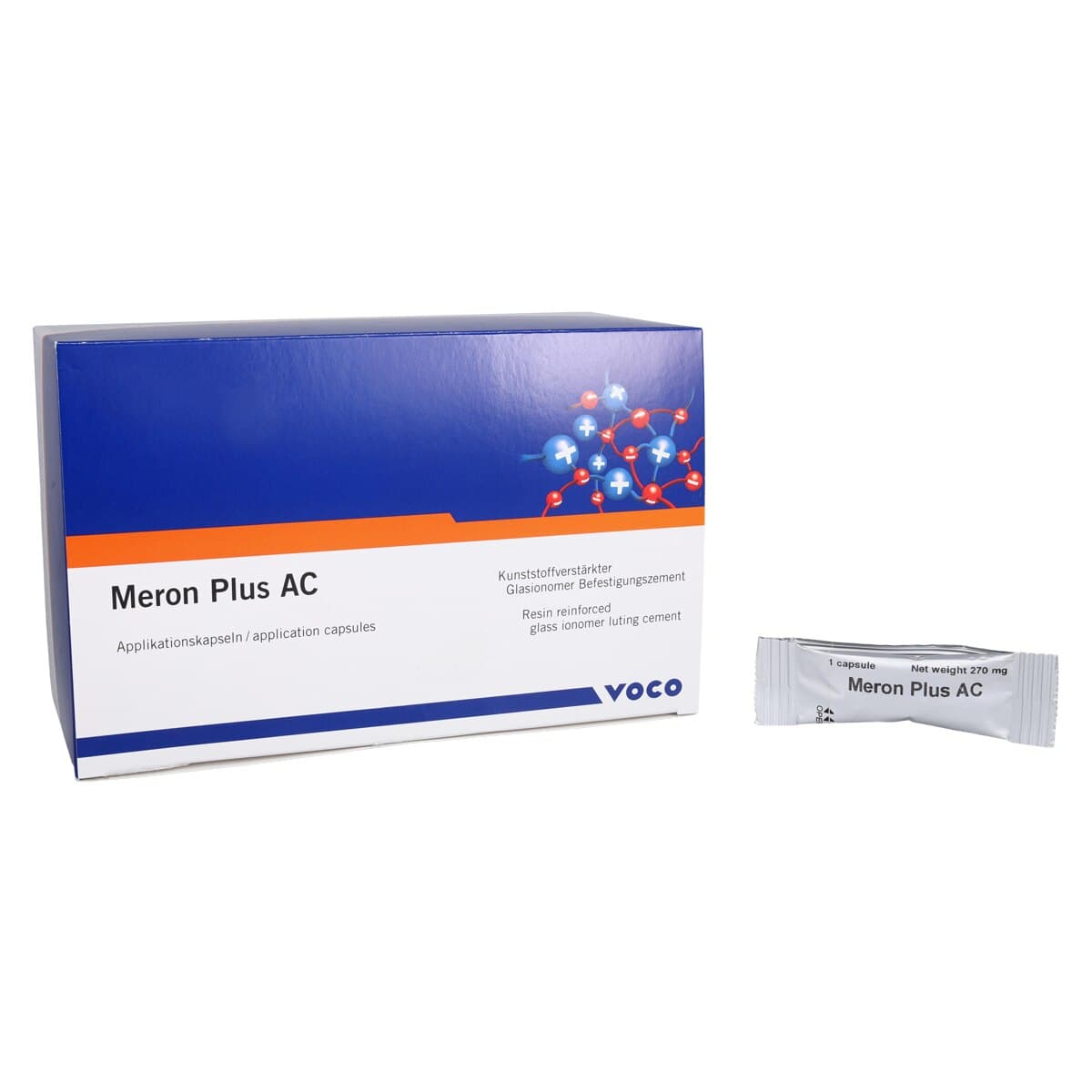 VOCO Meron Plus AC Resin-Modified Glass Ionomer Luting Cement, Direct-Activation Application Capsules, White, 50/Pkg thumbnail 2