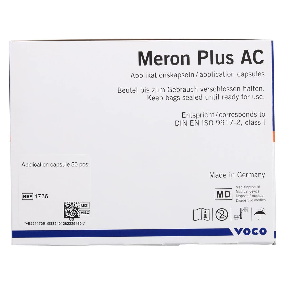 VOCO Meron Plus AC Resin-Modified Glass Ionomer Luting Cement, Direct-Activation Application Capsules, White, 50/Pkg thumbnail 5