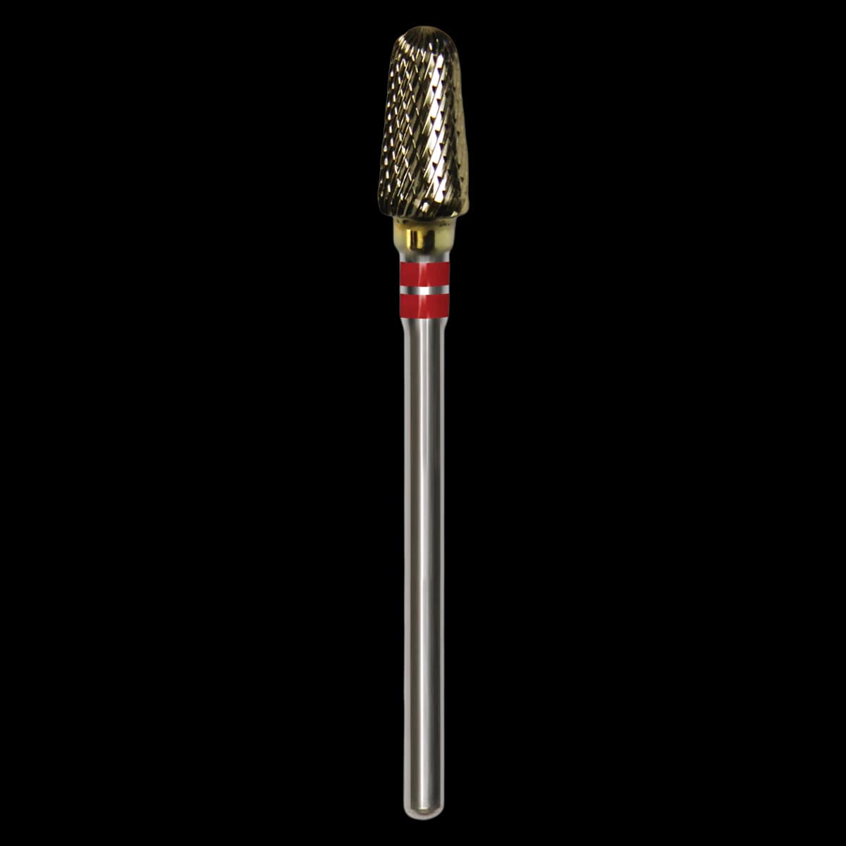 SS White Great White Lab Series Carbide Bur, EF Series, ISO 200, Cross Cut, 060 Head Diameter, HP Shank, Red/Red Band, GW351-060 - Great White&reg; Lab Series Carbide Burs - EF Series GW351-060 (ISO 200) - Image 1