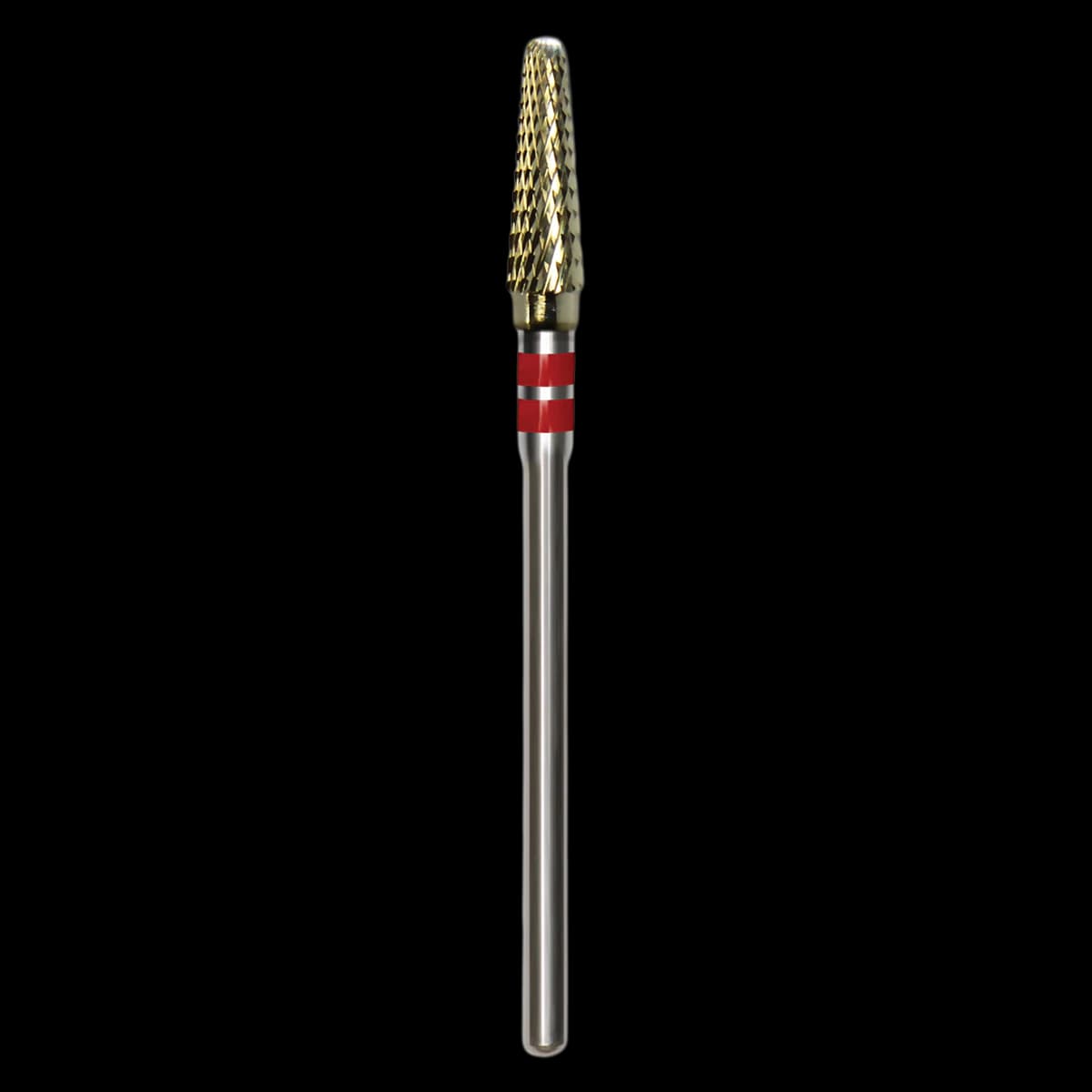 Great White® Lab Series Carbide Burs, EF Series, ISO 200, Cross Cut, HP Shank, 040 Head Diameter, Red/Red, GW79-040EF-4 - Great White&reg; Lab Series Carbide Burs - EF Series GW79-040 (ISO 200) - Image 1