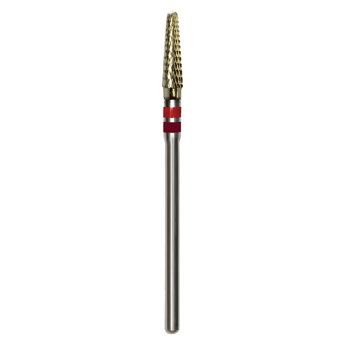 Great White Lab Series Carbide Bur, EFL Series, ISO 200, Cross Cut, #040, HP Shank, Red/Burgundy, GW79-040 - Great White&reg; Lab Series Carbide Burs - EFL Series GW79-040 (ISO 200) - Image 1