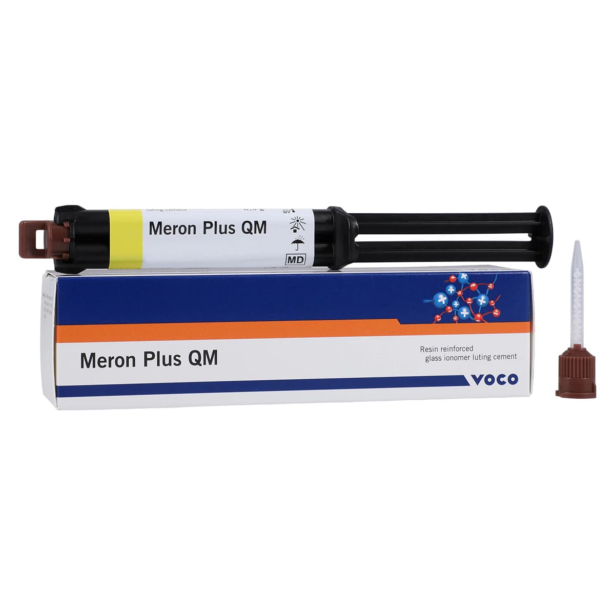 Meron Plus QM Resin-Modified Glass Ionomer Luting Cement, Automix Syringe, 8.5 g, 1/Pack - Meron Plus QM 1 x 8.5gm - Image 1