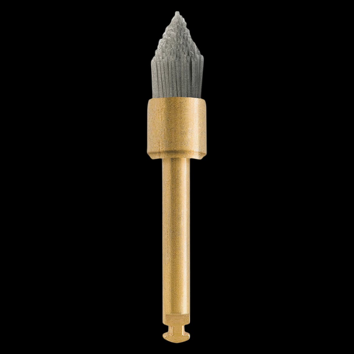 Jazz Pro Brush Polisher PMC2S, Porcelain-Metal-Composite Polishing System, Medium Grit, Flame/Brush Shape, Sterile, RA Shank, 3/Pkg, 89122-S3 thumbnail 2