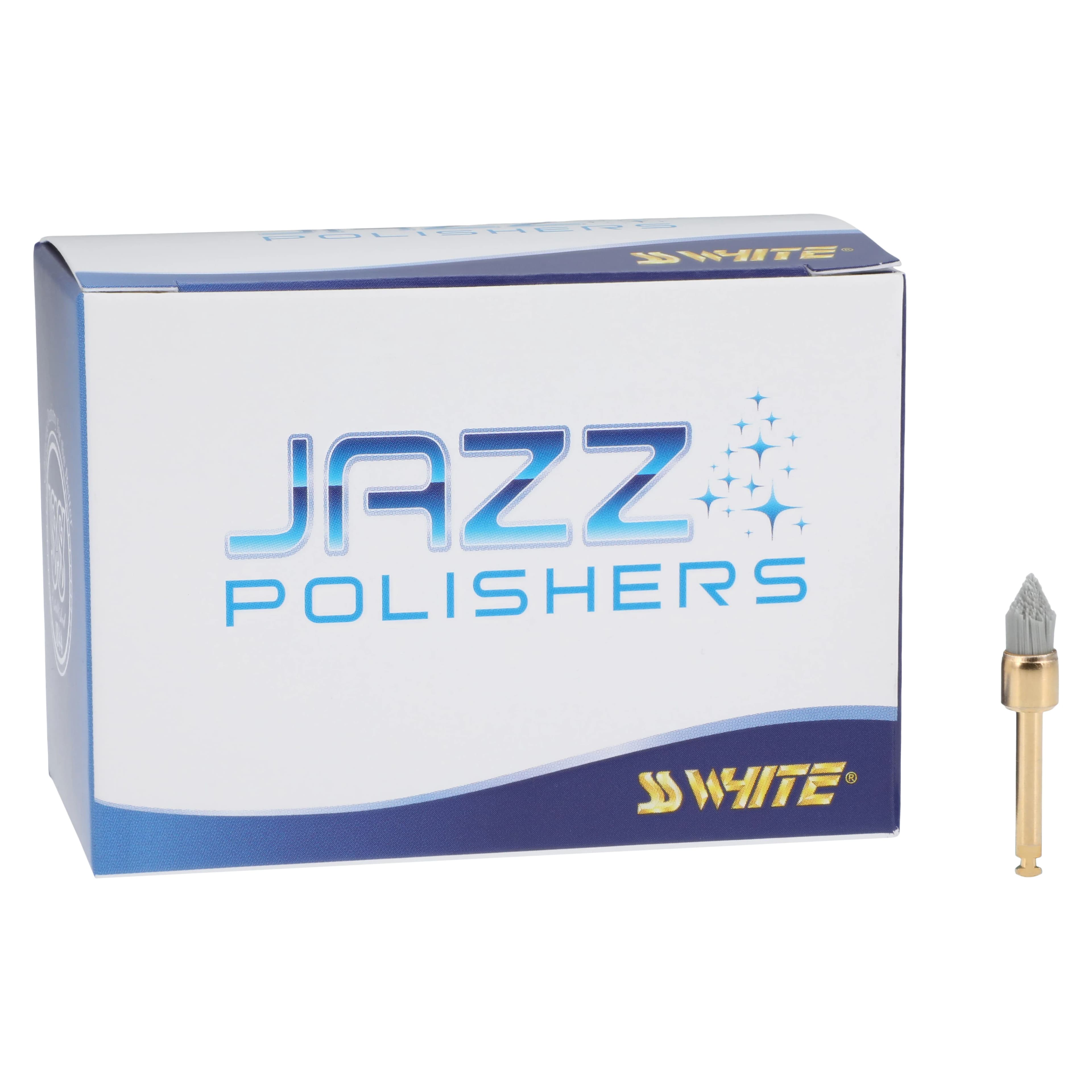 Jazz Pro Brush Polisher PMC2S, Medium Flame/Brush, Diamond Impregnated, RA Latch-Type, 3/Pkg, 89122 - Jazz&reg; Pro Brush Polisher - PMC2S Porcelain-Metal-Composite Polishing System - Medium Flame/Brush - Image 1