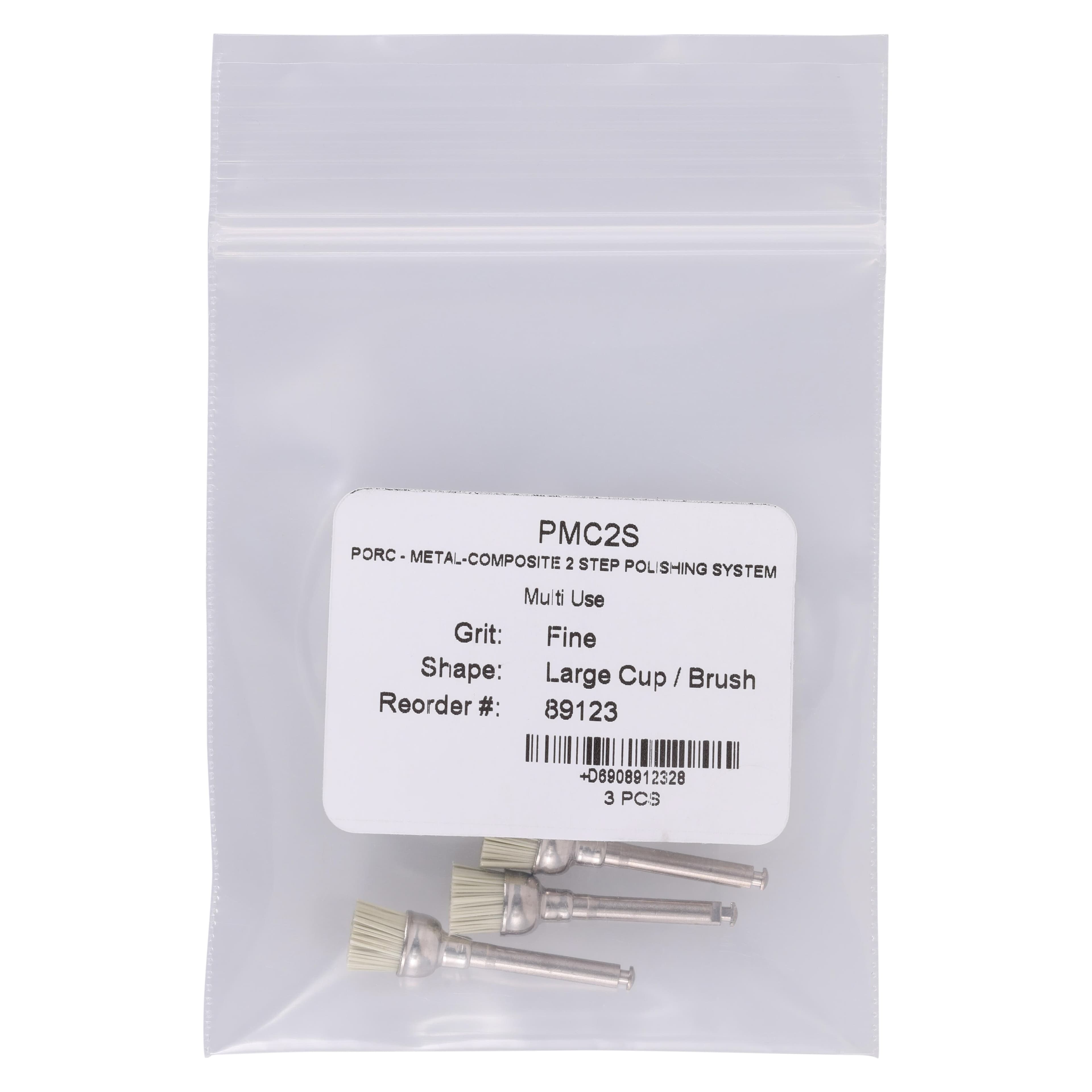 Jazz Pro Brush Polisher PMC2S Fine Large Cup/Brush, Silicon Carbide Impregnated, RA Latch-Type, 3/Pkg, 89123 thumbnail 4