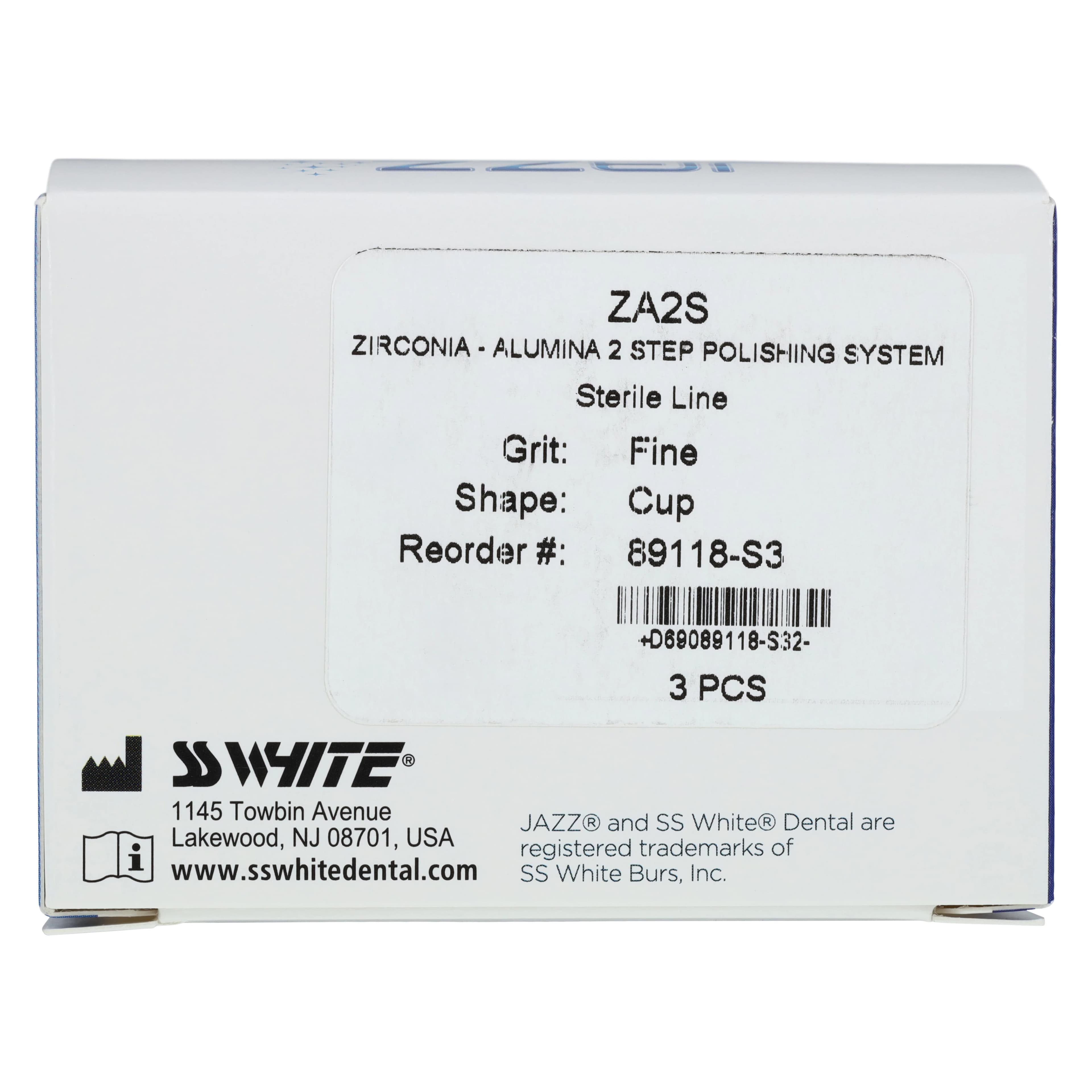 Jazz ZA2S Zirconia-Alumina 2-Step Universal Polishing System, Fine, RA, Cup, Sterile, 3/Pkg, 89118-S3 thumbnail 5