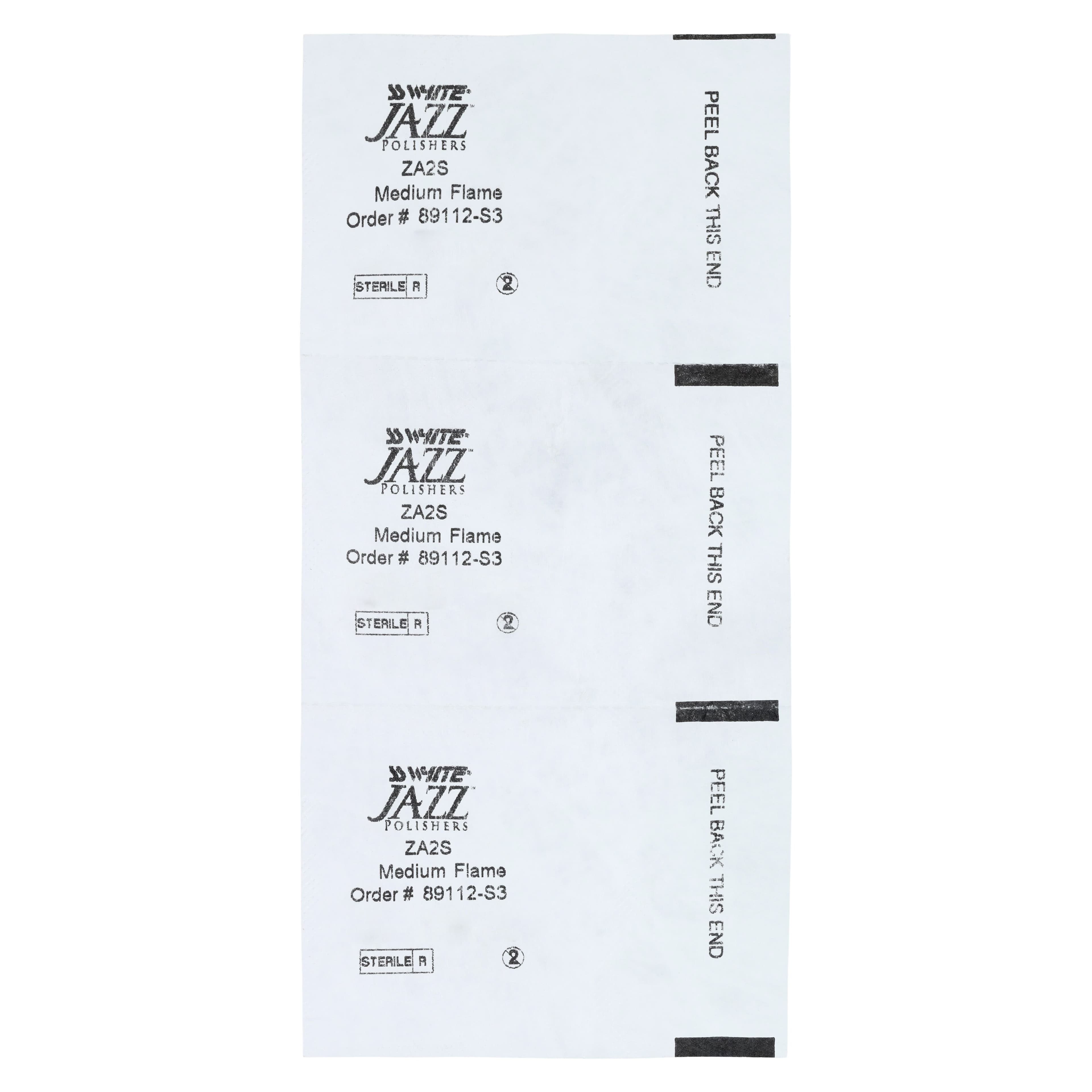 Jazz ZA2S Zirconia-Alumina 2-Step Universal Polishing System, Sterile, Medium Grit, RA Shank, Flame Shape, 3/Pkg, 89112-S3 thumbnail 3
