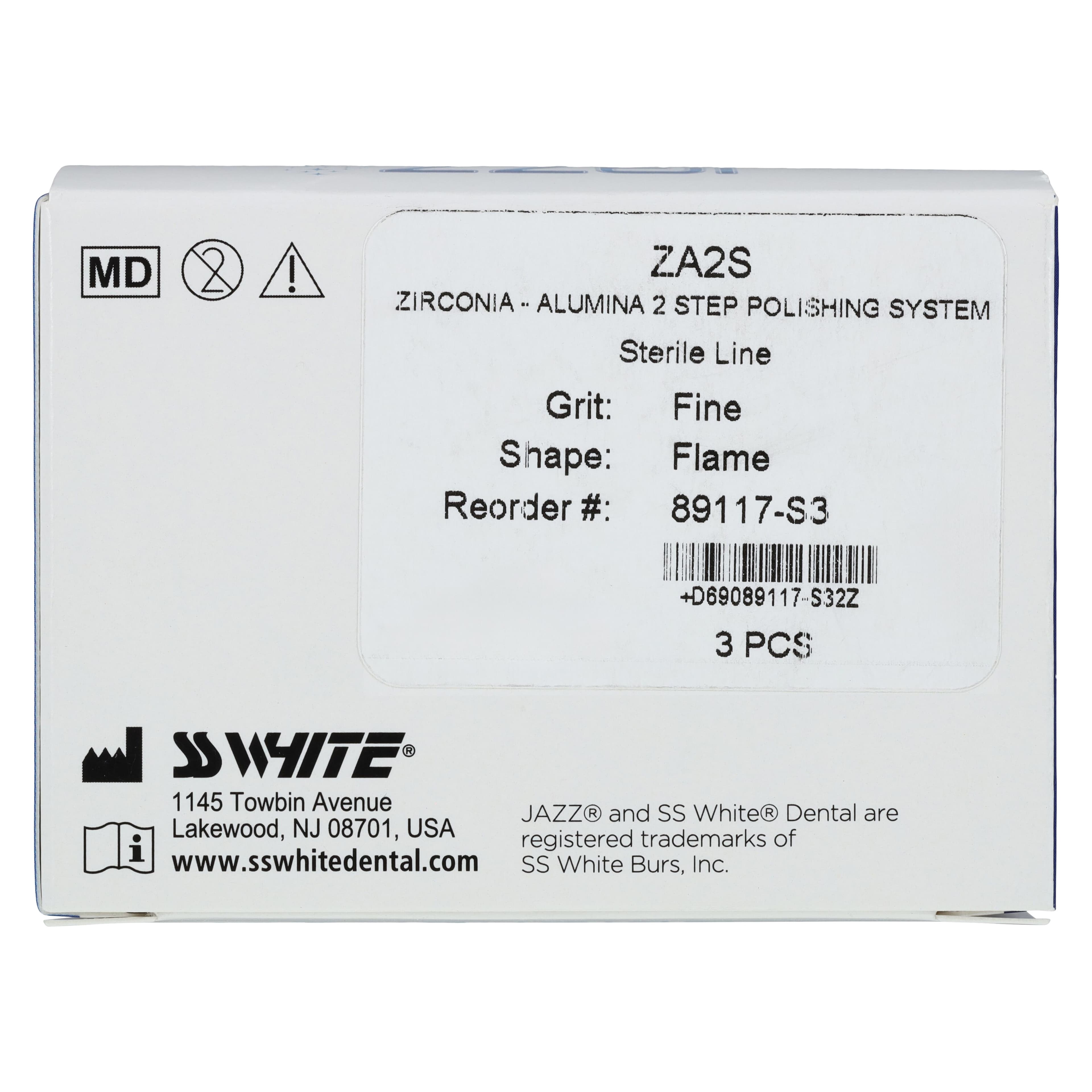 Jazz ZA2S Zirconia-Alumina 2-Step Universal Polishing System, Fine, Flame, RA, Sterile, 3/Pkg, 89117-S3 thumbnail 5
