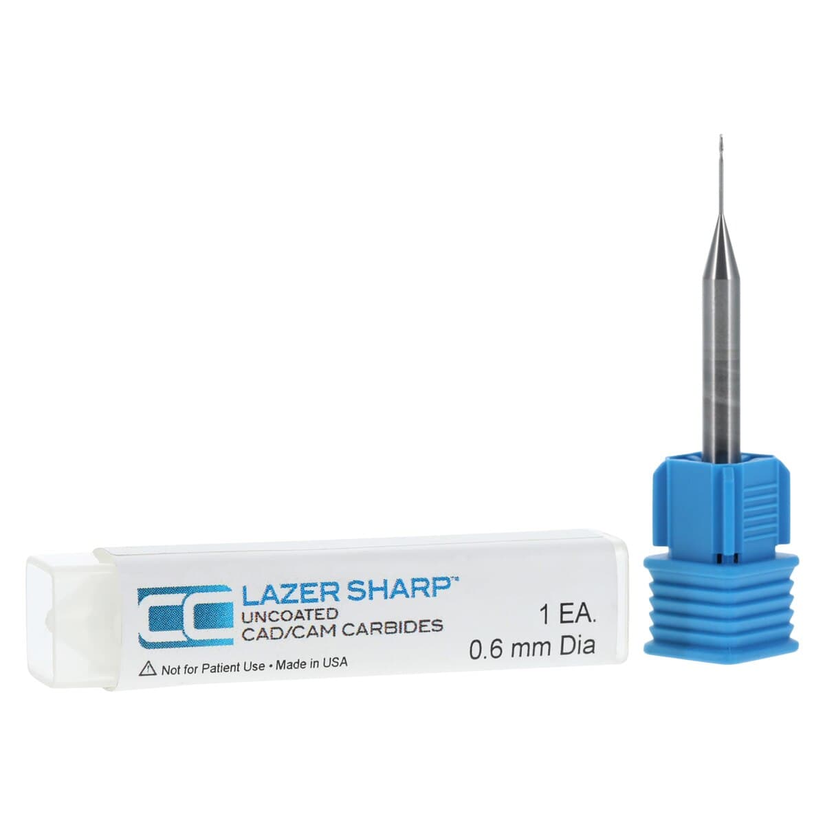 DuraDi Diamond Coated Ball CAD/CAM Carbide, Roland End Mill, 0.6mm, 1/Pk, SSWROL-064050-20-02 thumbnail 2