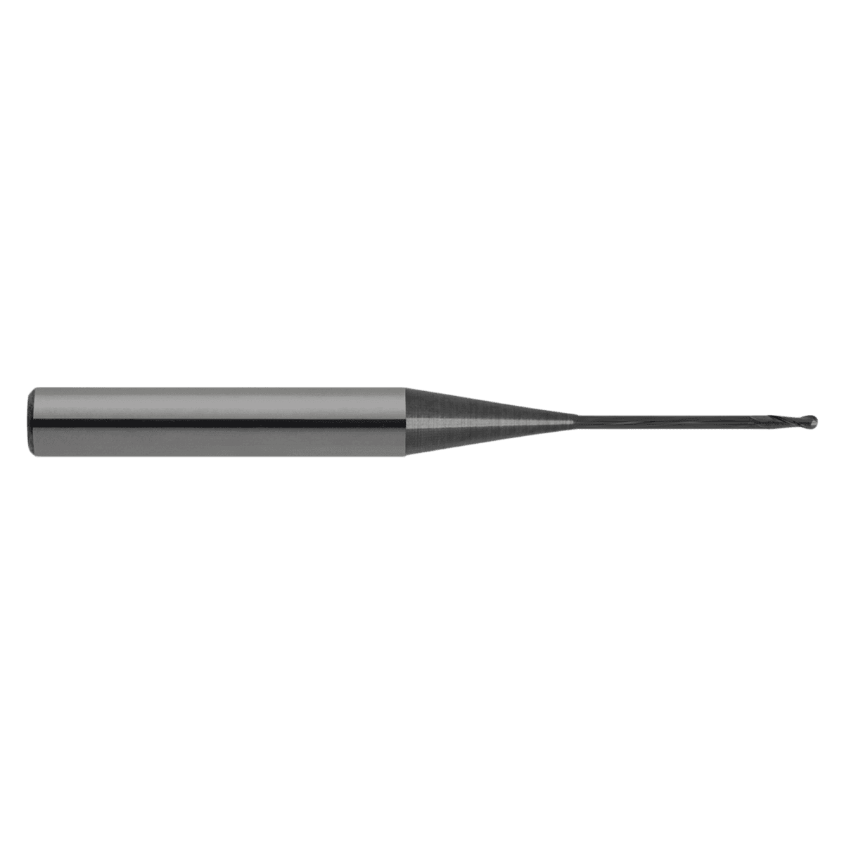DuraDi Diamond Coated CAD/CAM Carbide Bur, 0.8mm Head, 4mm Shank, 2 Flute Ball End, Roland Compatible, SSWROL-084050-20-02 thumbnail 2