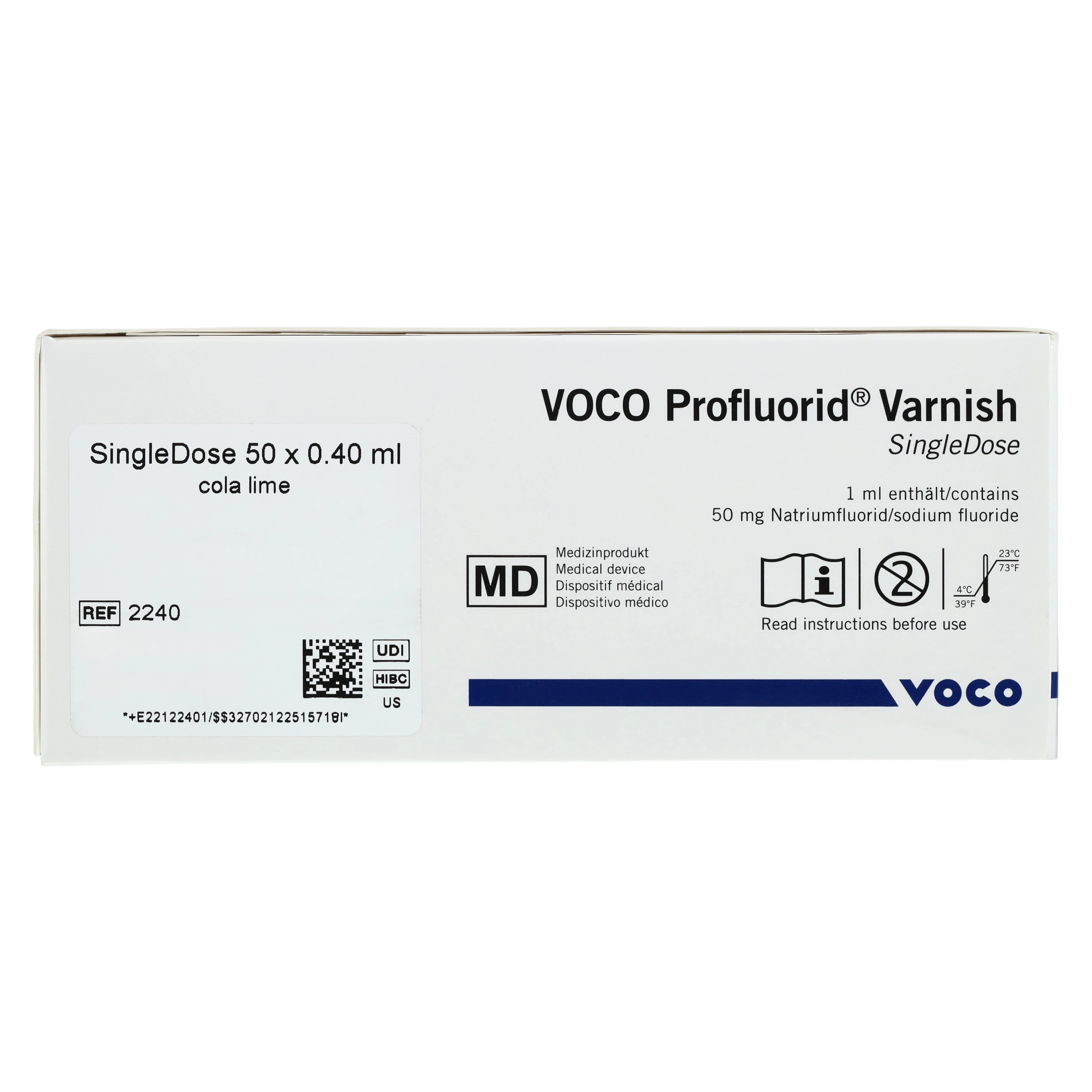 Profluorid Varnish 5% Sodium Fluoride, SingleDose, Cola Lime, 0.4 mL Adult, 50/Pkg thumbnail 4