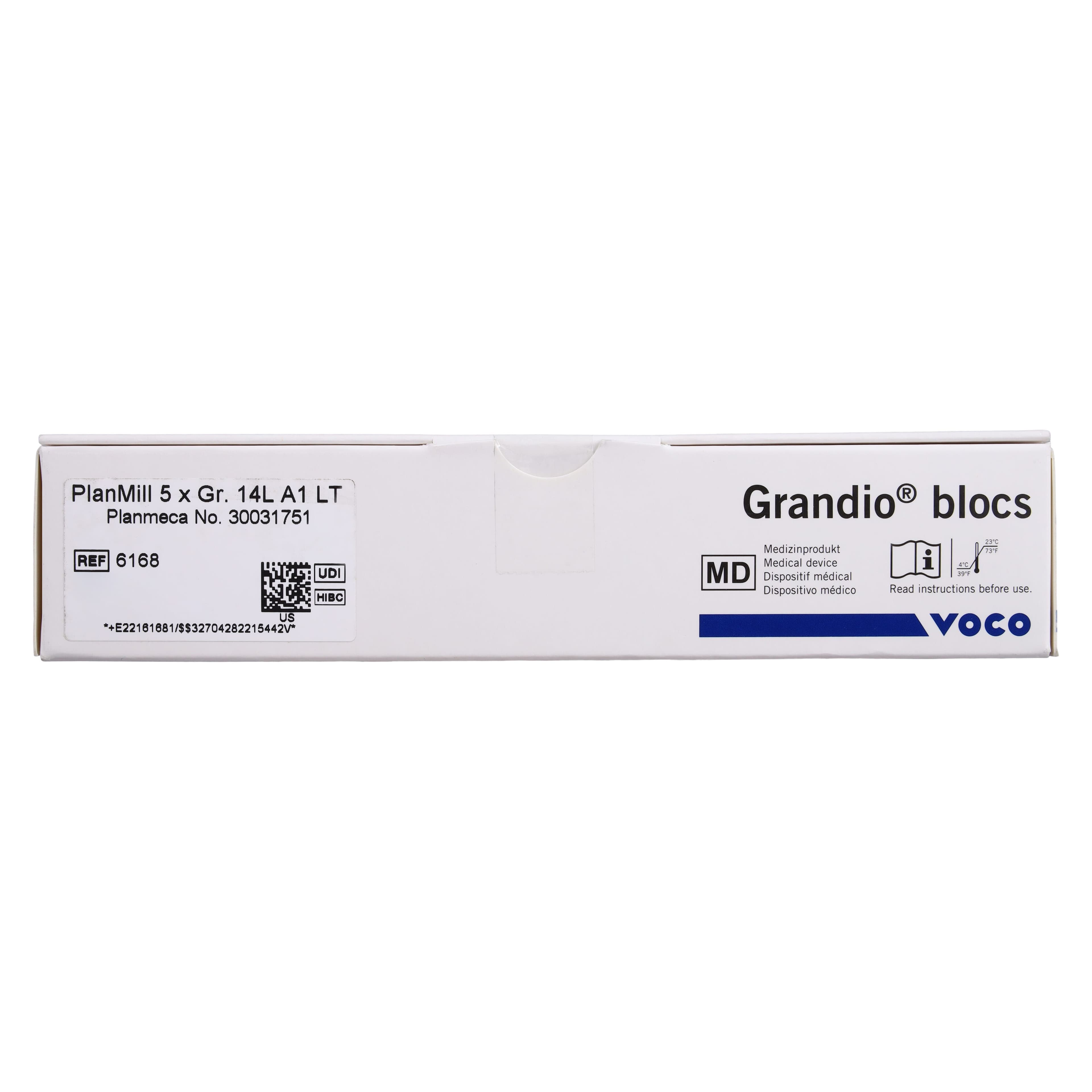 Grandio Blocs PlanMill Nano-Ceramic Hybrid CAD/CAM Blocks, LT (Low Translucency), Size 14L, Shade A1, Pack of 5 thumbnail 3