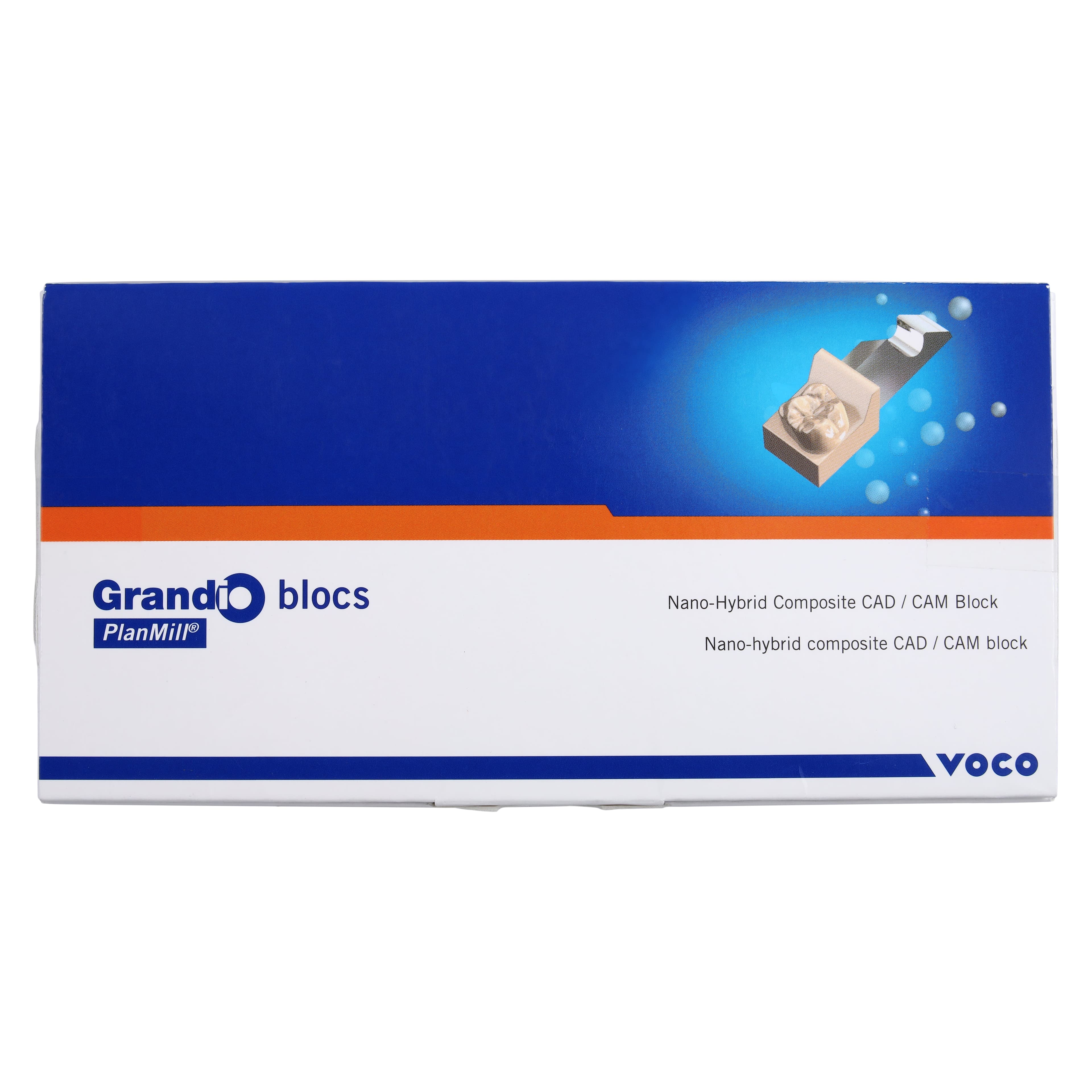 Grandio Blocs PlanMill Nano-Ceramic Hybrid CAD/CAM Blocks, LT (Low Translucency), Size 14L, Shade A1, Pack of 5 thumbnail 2