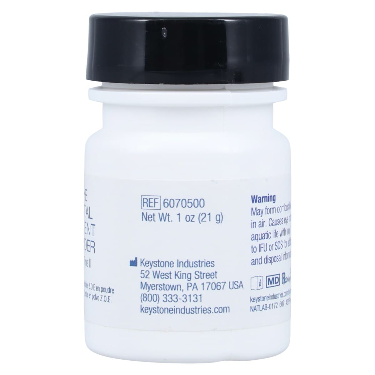 Keystone Mizzy ZOE Cement Kit #4, Powder & Liquid, 21g Powder / 7.5mL Liquid, 1/Pkg, 6070520 thumbnail 5