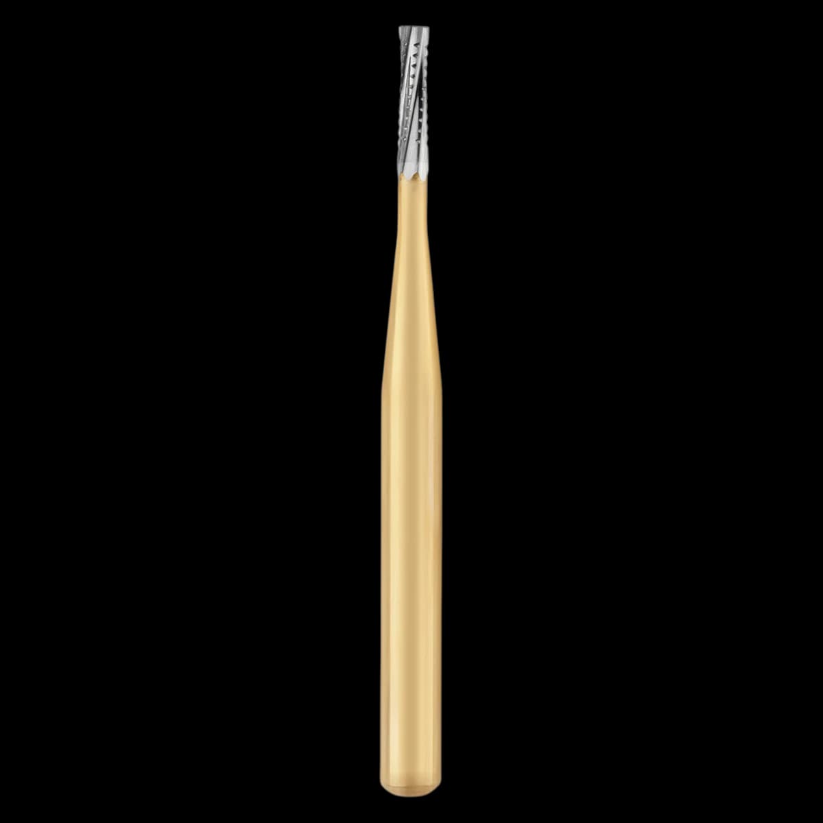 Great White Gold Series Carbide Bur, FG, Straight Cross Cut Fissure, #556, 10/Pk, 18217 - Great White Gold Series Carbide Burs, FG, Straight Cross Cut Fissure, # 556, 10/Pk - Image 1