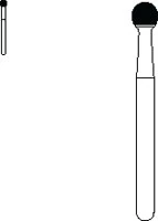 SS White Standard Operative Carbide Bur, FG, Round, #8, 2.3 mm Diameter, 100/Pk, 13008 - Standard Operative Carbide Burs, FG, Round, # 8, 100/Pk, 13008 - Image 1