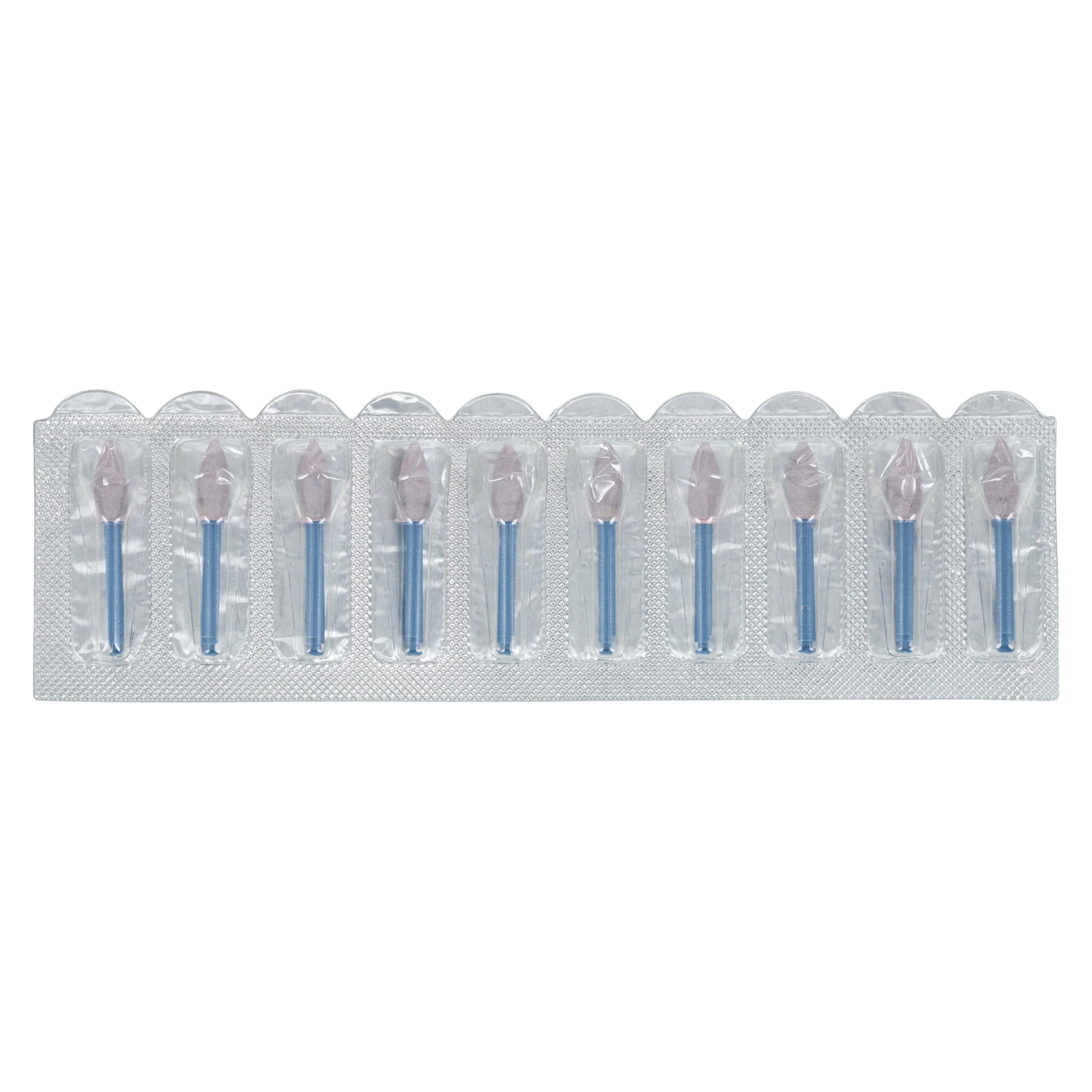 JAZZ P2S Porcelain and Metal 2-Step Polishing System, Medium Grit, Flame Shape, RA Latch-Type, Single-Use, 20/Pkg, 89017 thumbnail 2