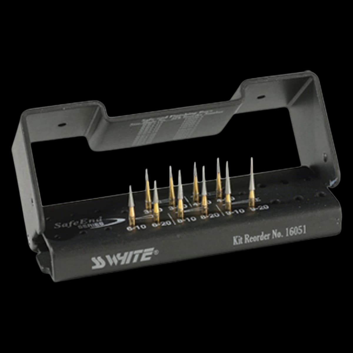 SS White Safe End Series Trimming & Finishing Carbide Bur Kit, 10/Pk, FG, 16051 - Safe End Series, Trimming &amp; Finishing Bur Kit, 10/Pk, 16051 - Image 1