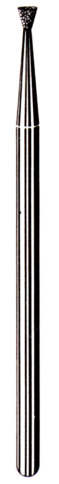 SS White Express Line Lab Diamond Bur, Inverted Cone, Medium, HP, 44.5mm, 805-020M, Pack of 5 - #805/020 Medium Express Line Lab Diamond Bur Inverted Cone HP Pack of 5 - Image 1