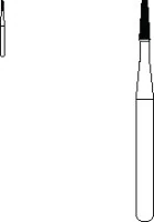 SS White FG #170 Taper Flat End Fissure Carbide Bur, Friction Grip, 1.0 mm Diameter, 3.8 mm Length, 10/Pk, 14997 - Standard Operative Carbide Burs, FG, Taper Flat End Fissure, # 170, 10/Pk - Image 1