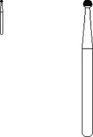 SS White T&F 12-Blade Carbide Bur, Round, FG, #7003, 5/Pk, 15103-5 - Round Trimming and Finishing 12 Blade Carbide Burs - Image 1