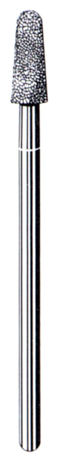 SS White Express Line Lab Diamond Bur, Cone Round End, Medium Grit, HP, 44.5mm, #854R/040, Pack of 5 - #854R/040 Medium Express Line Lab Diamond Bur Cone Round End HP Pack of 5 - Image 1