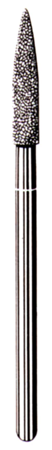 SS White Express Line Lab Diamond Bur, Flame HP, Medium Grit, 863-030, Pack of 5 - #863/030 Medium Express Line Lab Diamond Bur Flame HP Pack of 5 - Image 1