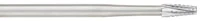 SS White Oral Surgery Carbide Bur #703L, Tapered Fissure Cross Cut, HP Shank #4, 44.5 mm Length, 2.1 mm Diameter, Sterile, 10/Pkg - Oral Surgery Burs – HP Shank #4 (44.5 mm Length), 10/Pkg - Tapered Fissure Cross Cut, Size #703L, 2.1 mm Diameter - Image 1