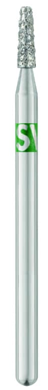SS White #854/040 Medium Express Line Lab Diamond Bur Cone Flat End HP, 44.5mm, Pack of 5 - #854/040 Medium Express Line Lab Diamond Bur Cone Flat End HP Pack of 5 - Image 1
