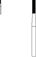SS White #558L Carbide Bur, FG, Straight Flat End Cross Cut Fissure, 1.2 mm Diameter, 5.0 mm Head Length, 10/Pk, 15033 - Standard Operative Carbide Burs, FG, Straight Flat End Cross Cut, # 558L, 10/Pk, 15033 - Image 1