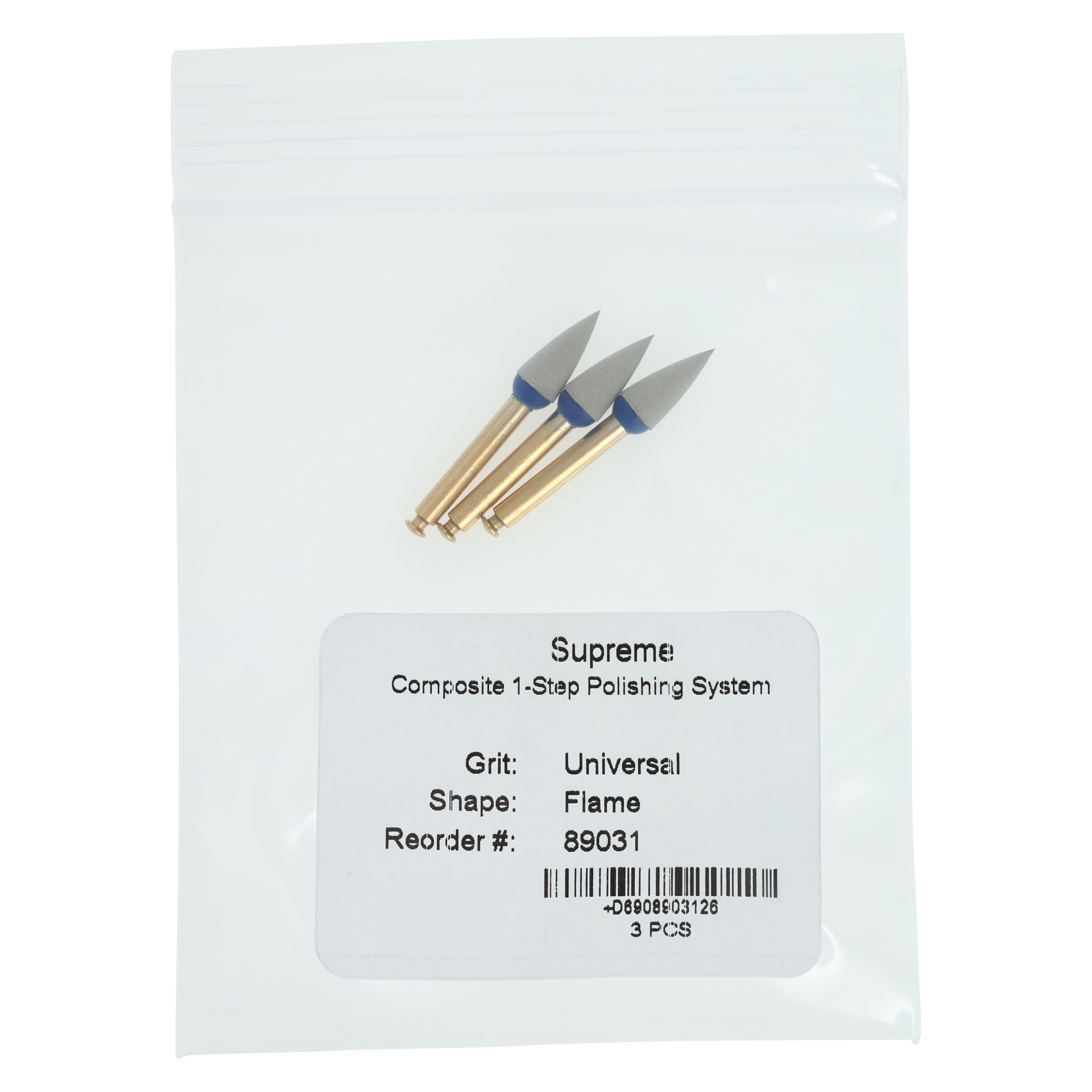 Jazz Supreme Composite 1-Step Universal Polisher, Flame, RA Latch-Type, Refill, 3/Pkg, 89031 thumbnail 4
