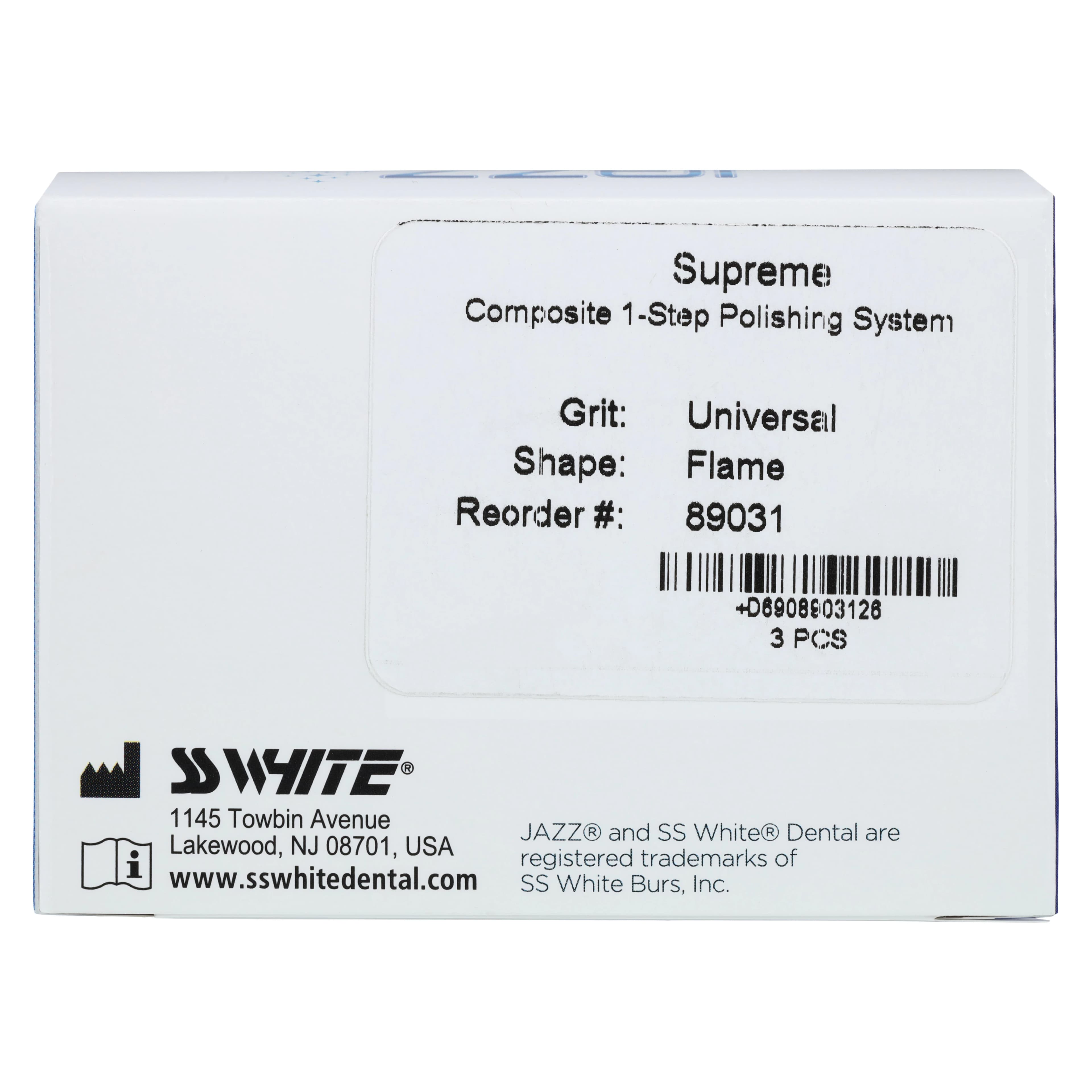 Jazz Supreme Composite 1-Step Universal Polisher, Flame, RA Latch-Type, Refill, 3/Pkg, 89031 thumbnail 5