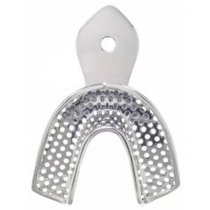 US Elite Stainless Steel Perforated Impression Tray, Lower #4, Small thumbnail 2
