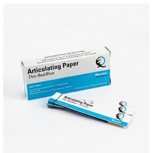 Crosstex Articulating Paper Red/Blue Combo, Thin Straight, 71 Microns, 12 Books of 12 Sheets (144 Sheets/Box), TPBR thumbnail 6