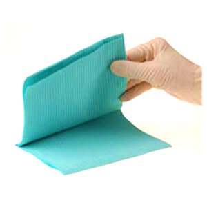 Crosstex Professional Regular Patient Towels, 3-Ply Tissue, 19" x 13", Blue, 500/Case, WTXBL thumbnail 7