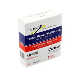 ActCel Hemostatic Gauze 2" x 2", Box of 20, 183547000228 thumbnail 8