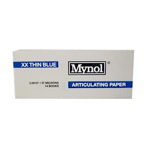 Mynol XX-Thin Blue Articulating Paper, 37 Microns, Box of 14 Books thumbnail 2
