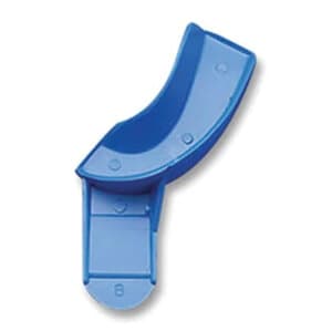 Advance Premium Impression Trays, Quadrant #8 Solid, Upper Left / Lower Right, Blue, Pkg/12 - ADVANCE BLUE TRAY PART. #8 UL/LR SOLID PKG/12 - Image 1
