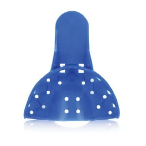 Advance Premium Impression Trays, Anterior #10S, Perforated, Upper, Blue, Pkg/12 - ADVANCE BLUE TRAY ANT. #10S UPPER PERF. PKG/12 - Image 1