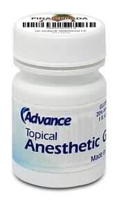 Advance Topical Anesthetic Gel, Pina Colada, Dye-Free, 1 oz Jar - ADVANCE PINA COLADA TOPICAL GEL 1OZ JAR - Image 1