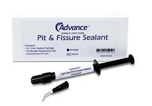 Advance Pit & Fissure Sealant, Opaque, 4 x 1.2 mL Syringes + 20 Dispensing Tips - Advance Pit & Fissure Sealant, Opaque, 4x1.2mL syringes + 20 dispensing tips - Image 1
