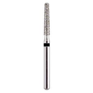 Advance™ Disposable Diamonds FG Short Flat End Taper 847KRS-017 Super Coarse #0816.8C, Pkg/25 - DISP DIAMONDS STERILE 847KRS-017SC FLT END TPR SHT #0816.8C PK25 - Image 1