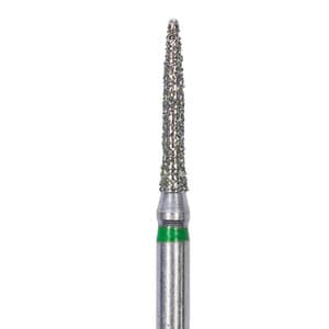 Advance Disposable Diamonds FG Short Flame 862S-010 Medium #1510.8M, Sterile, Pack of 25 - DISP DIAMONDS STERILE 862S-010M FLAME SHORT #1510.8M PK25 - Image 1