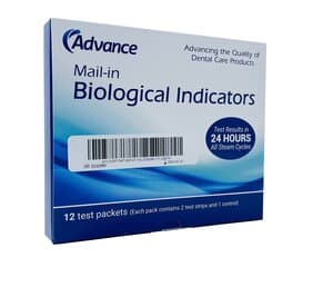 Advance Biological Monitoring System, Mail-in Test Biological Indicators, 3 Strips per Test, Box of 12 - ADVANCE BIOLOGICAL MONITOR 3 STRIP TEST BOX/12 - Image 1