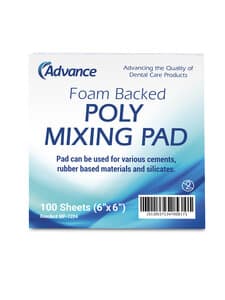 Advance Poly Mixing Pads, 6" x 6", Pack of 100 - Poly Pad 6"x6" - Image 1