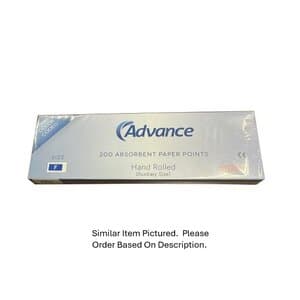 Advance Absorbent Paper Points, Cell Pack, Extra Fine (X-Fine), Box of 200 - Advance Absorbent Paper Points Cell Pack Box/200 X-Fine - Image 1