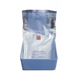 Safe-T-Bag Dual Pocket Biohazard Specimen Bag, 6" x 10", Instant Seal, 250/Box thumbnail 6