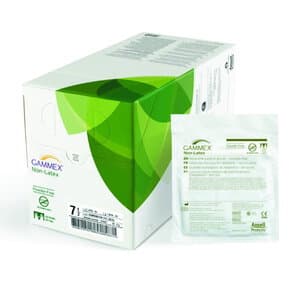 Gammex PF Neoprene Surgical Gloves, Powder-Free, Green, Size 7.5, 50 Pairs/Box - GAMMEX PF GLOVES #7.5 BOX OF 50PRS - Image 1